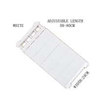 Adjustable Wardrobe Shelf Organiser – Expandable No‑Drill Storage Rack