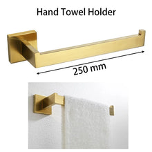 Brushed Gold Bathroom Rail Set