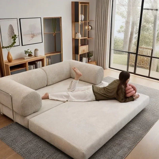 Corduroy Modular Sofa Bed