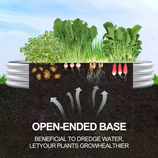 Galvanised Raised Garden Bed