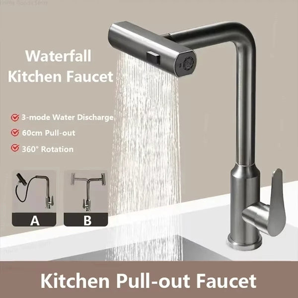 FlowReach Pull-Out Kitchen Mixer Tap