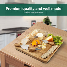 Bamboo serving board & knife set