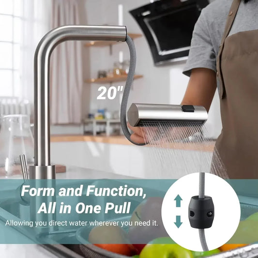 FlowReach Pull-Out Kitchen Mixer Tap