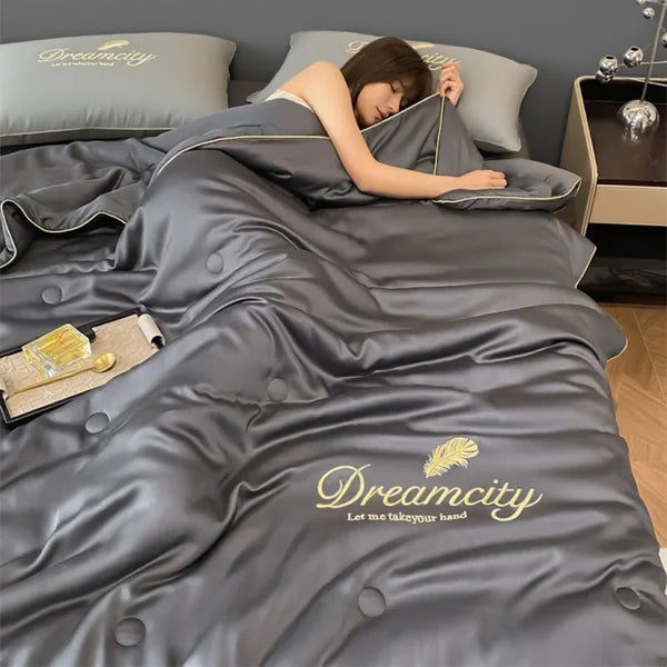 BreezeBlanket Ice Silk Cooling Quilt