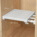 White Expandable Divider Punch-free Retractable Layers Board for Wardrobe Storage Kitchen and Bathroom Shelf Dormitory Dividers