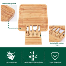 Bamboo serving board & knife set