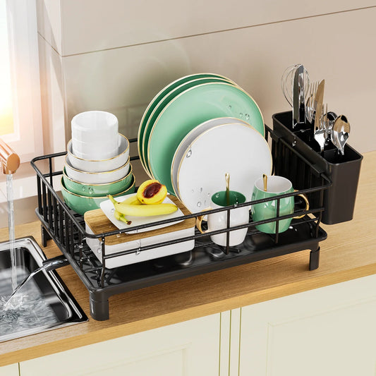 Steel Dish Rack with Drainboard