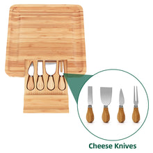 Bamboo serving board & knife set