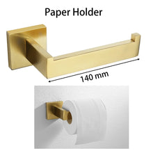 Brushed Gold Bathroom Rail Set