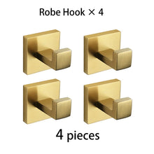 Brushed Gold Bathroom Rail Set